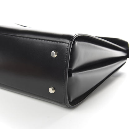 Balenciaga Shiny Box Calfskin Large Ghost Shoulder Bag Black 8 of 10