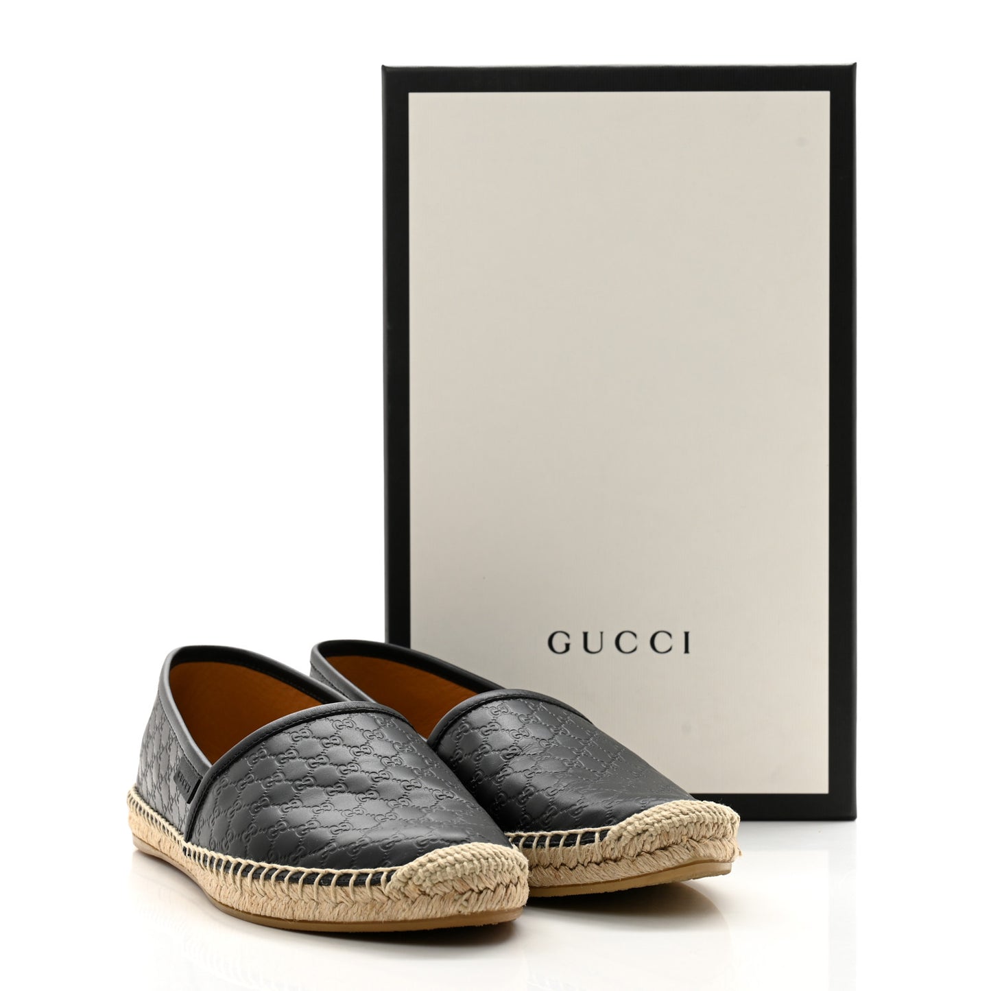 Microguccissima Signature Espadrilles 38 Black