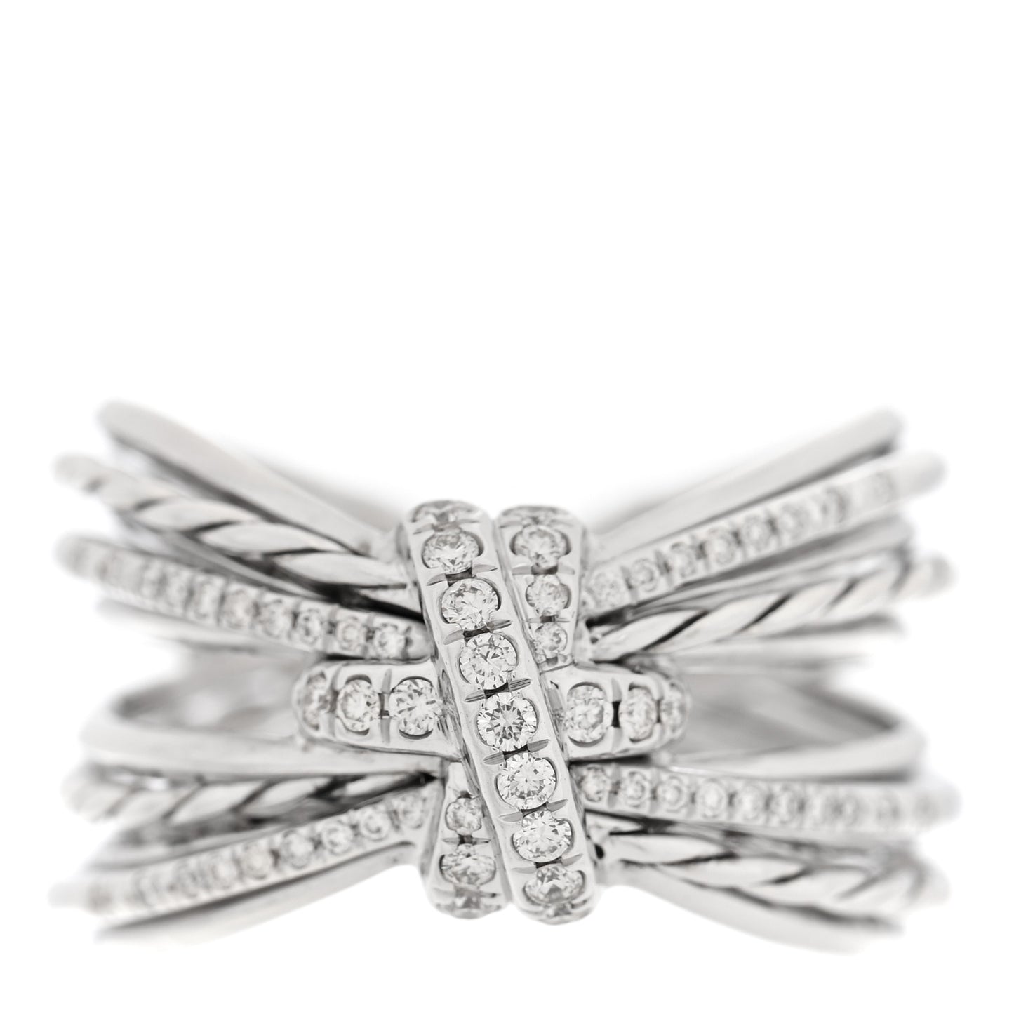 Sterling Silver Diamond Angelika Maltese Ring 57 8