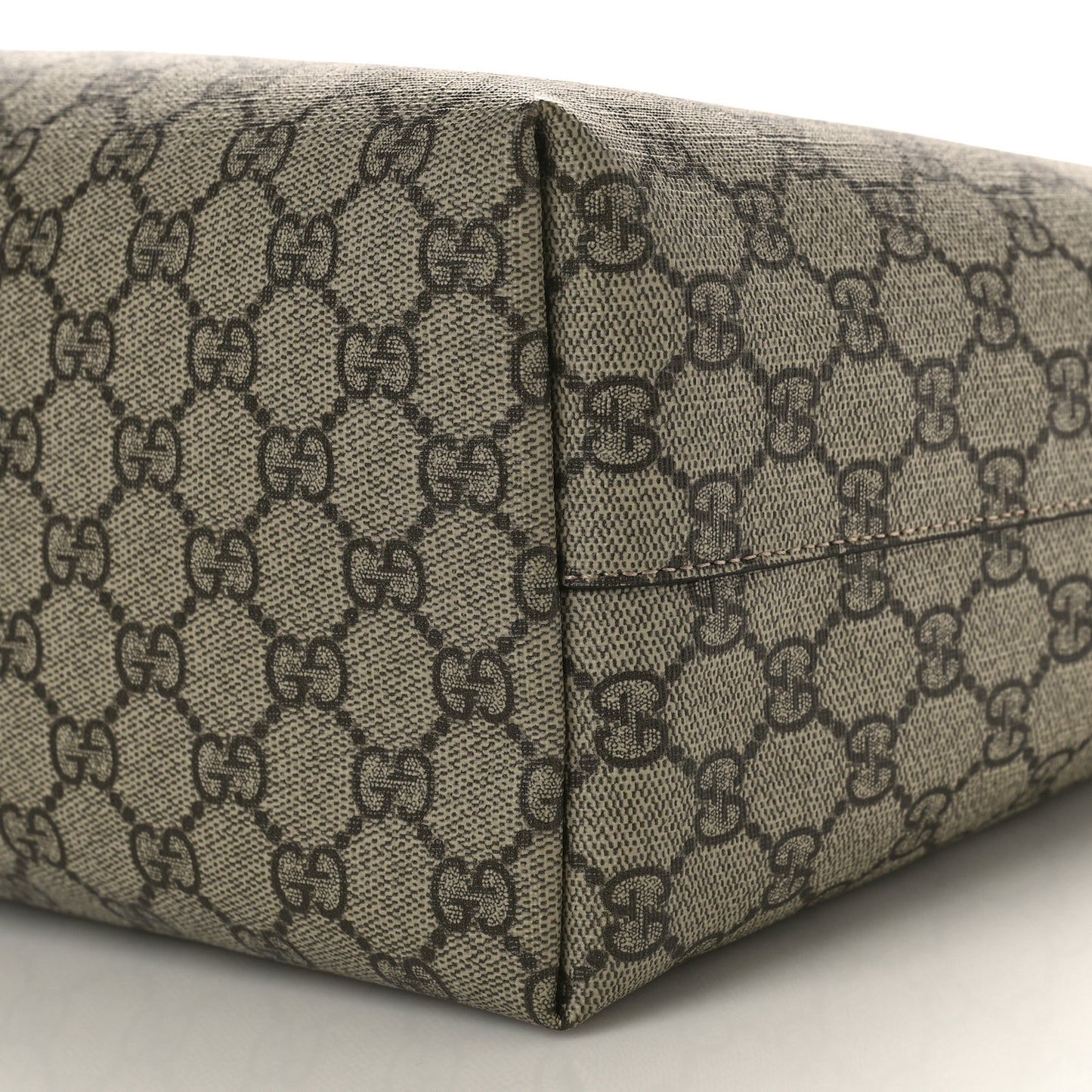 GG Supreme Monogram Medium Ophidia Shopping Tote Brown