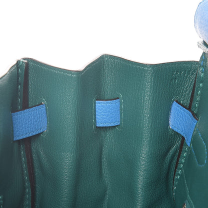 Hermes Togo Verso Birkin 35 Bleu Zanzibar Malachite 11 of 37