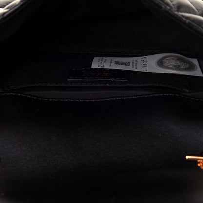 Versace Nappa Quilted Small Medusa Chain Crossbody Black 5 of 10