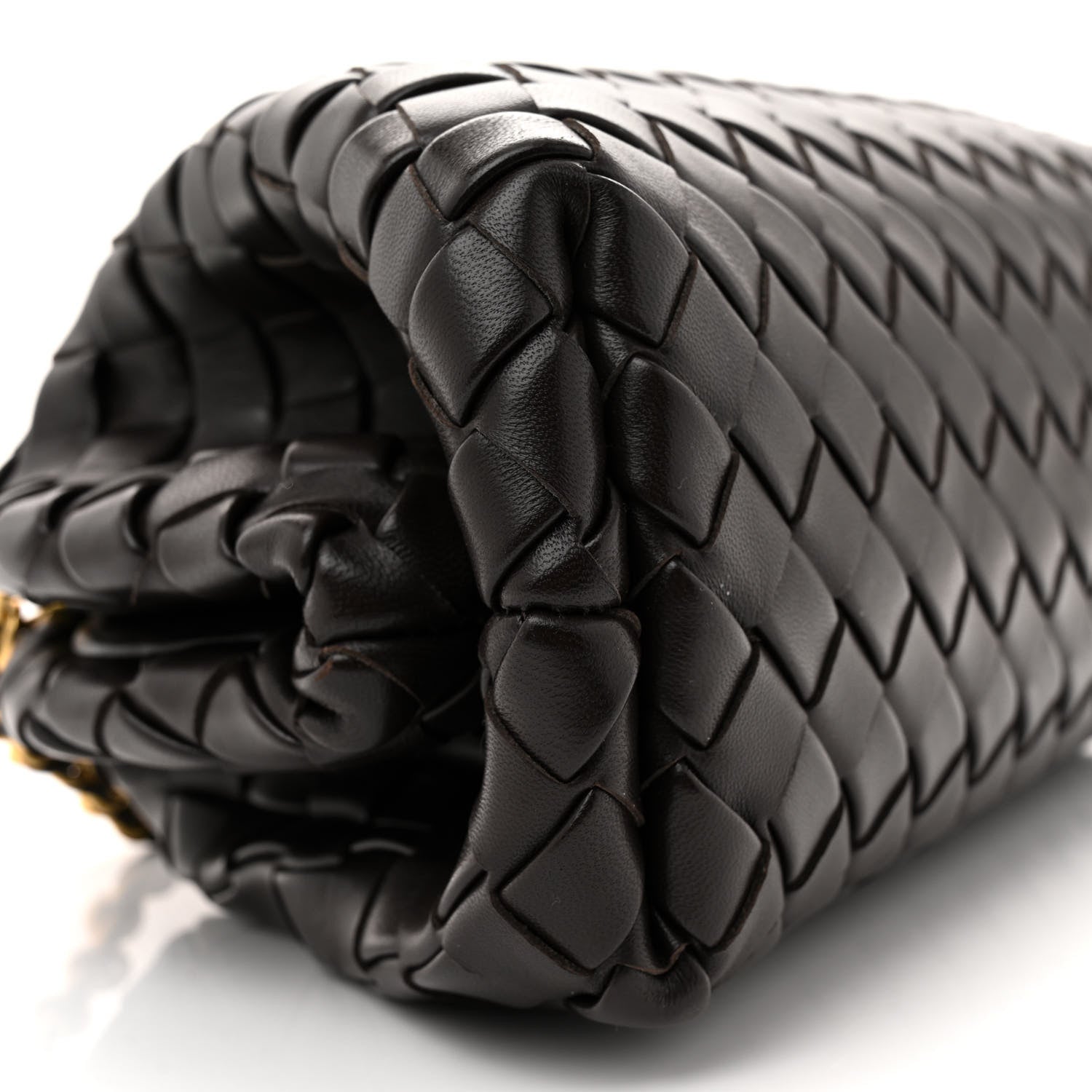 Bottega Veneta Nappa Intrecciato Teen The Lauren 1980 Clutch With Chain Fondant 8 of 10