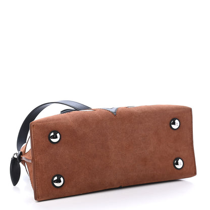 Lanvin Calfskin Suede Parrot Magot Tote Red 4 of 8