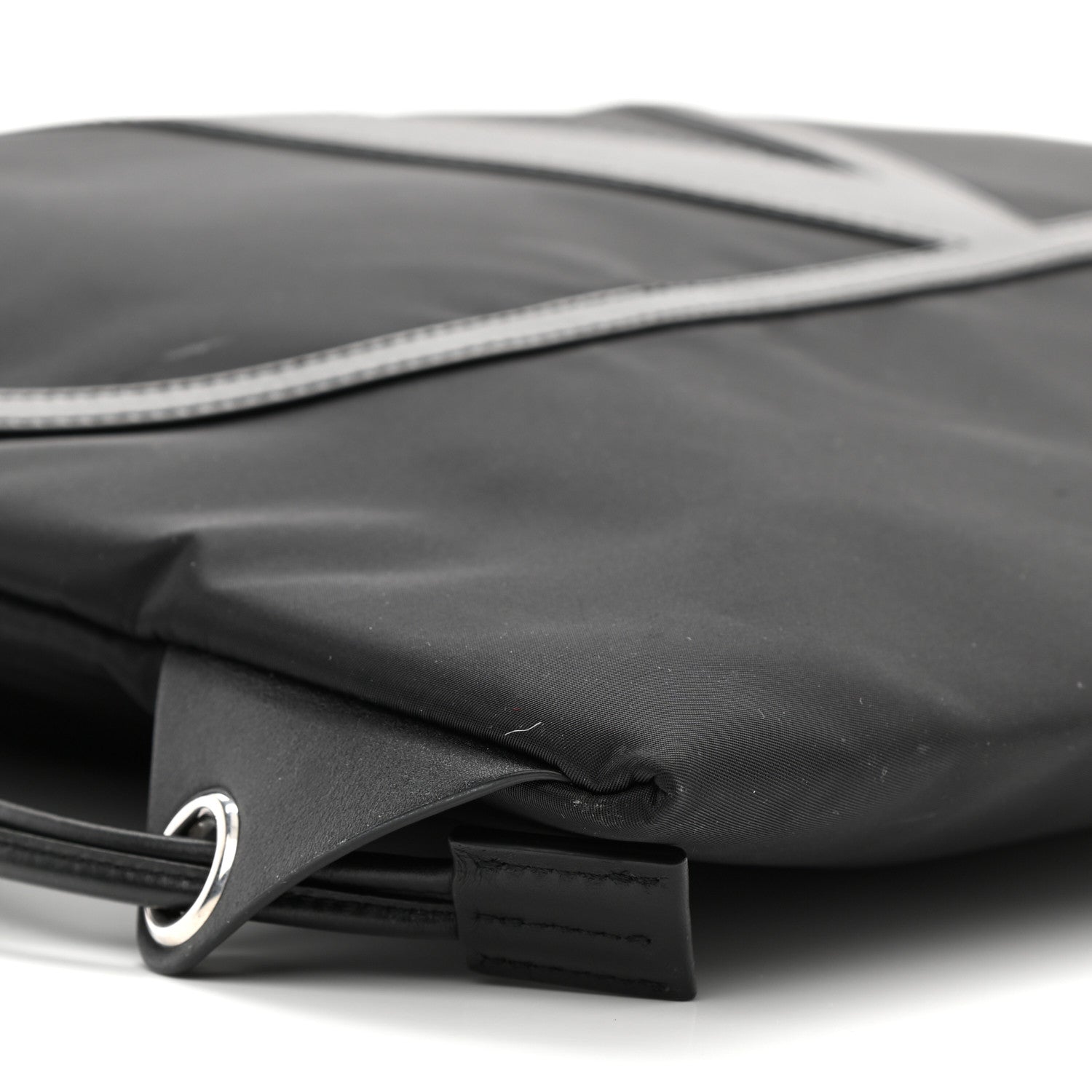 Valentino Garavani Nylon VLogo Drawstring Backpack Black 9 of 12