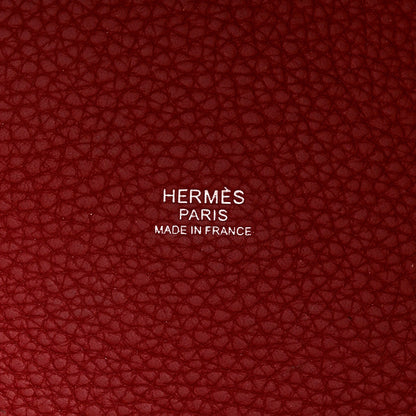 Hermes Taurillon Clemence Picotin Lock 22 MM Rouge H 6 of 11