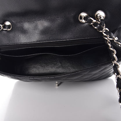 Chanel Caviar Quilted Jumbo Single Flap Black 6 of 8