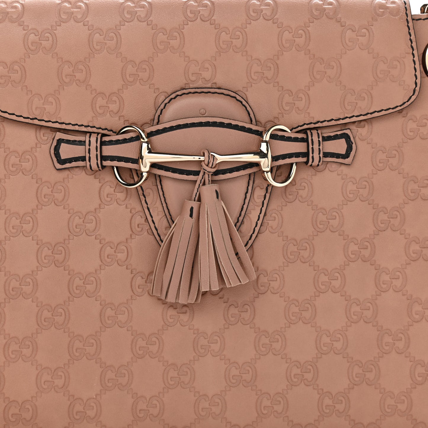 Guccissima Large Emily Chain Shoulder Bag Camelia