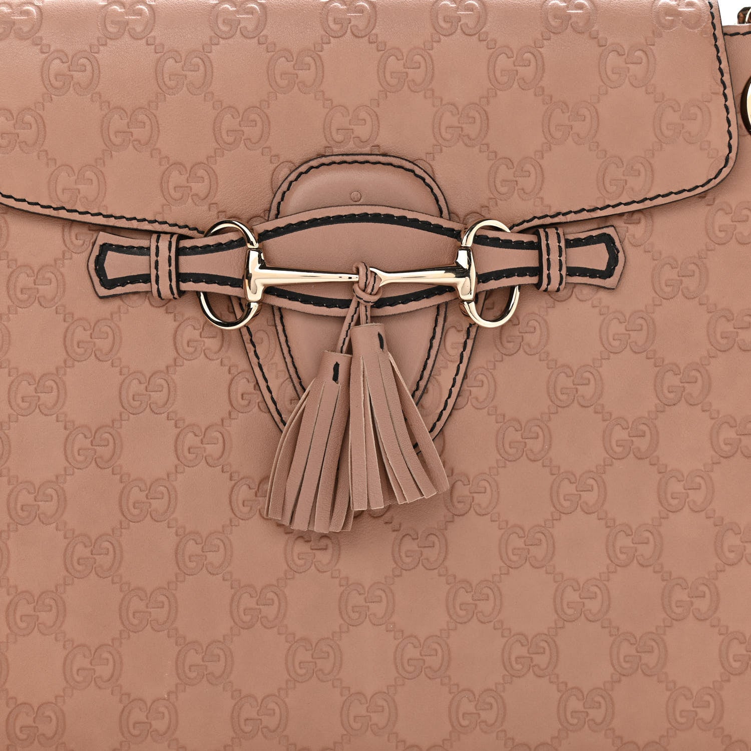 Gucci Guccissima Large Emily Chain Shoulder Bag Camelia 14 of 25
