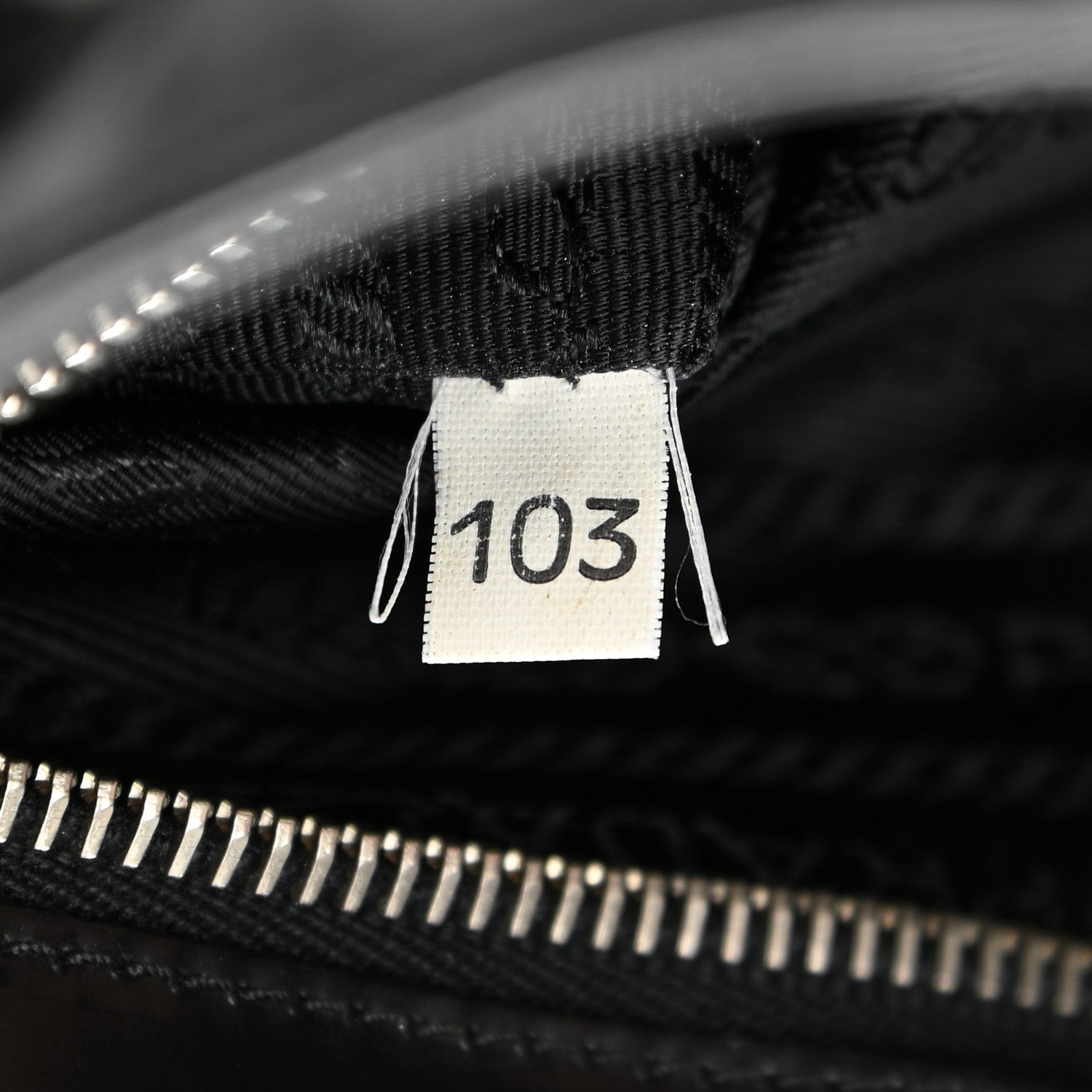Prada Spazzolato Logo Embossed Tote Black 6 of 12