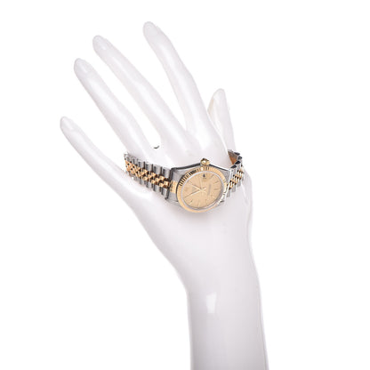 Rolex Stainless Steel 18K Yellow Gold 31mm Oyster Perpetual Datejust Watch Champagne 68273 2 of 7