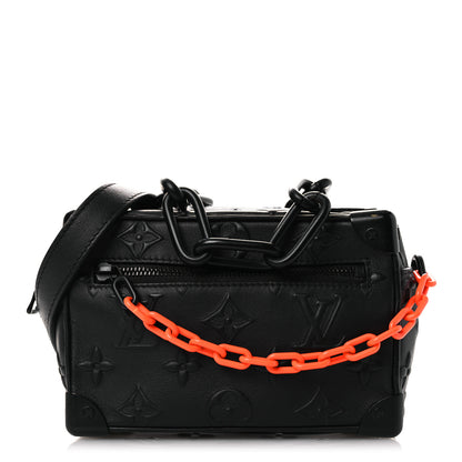 Louis Vuitton Calfskin Debossed Monogram Solar Ray Mini Soft Trunk Black 1 of 11