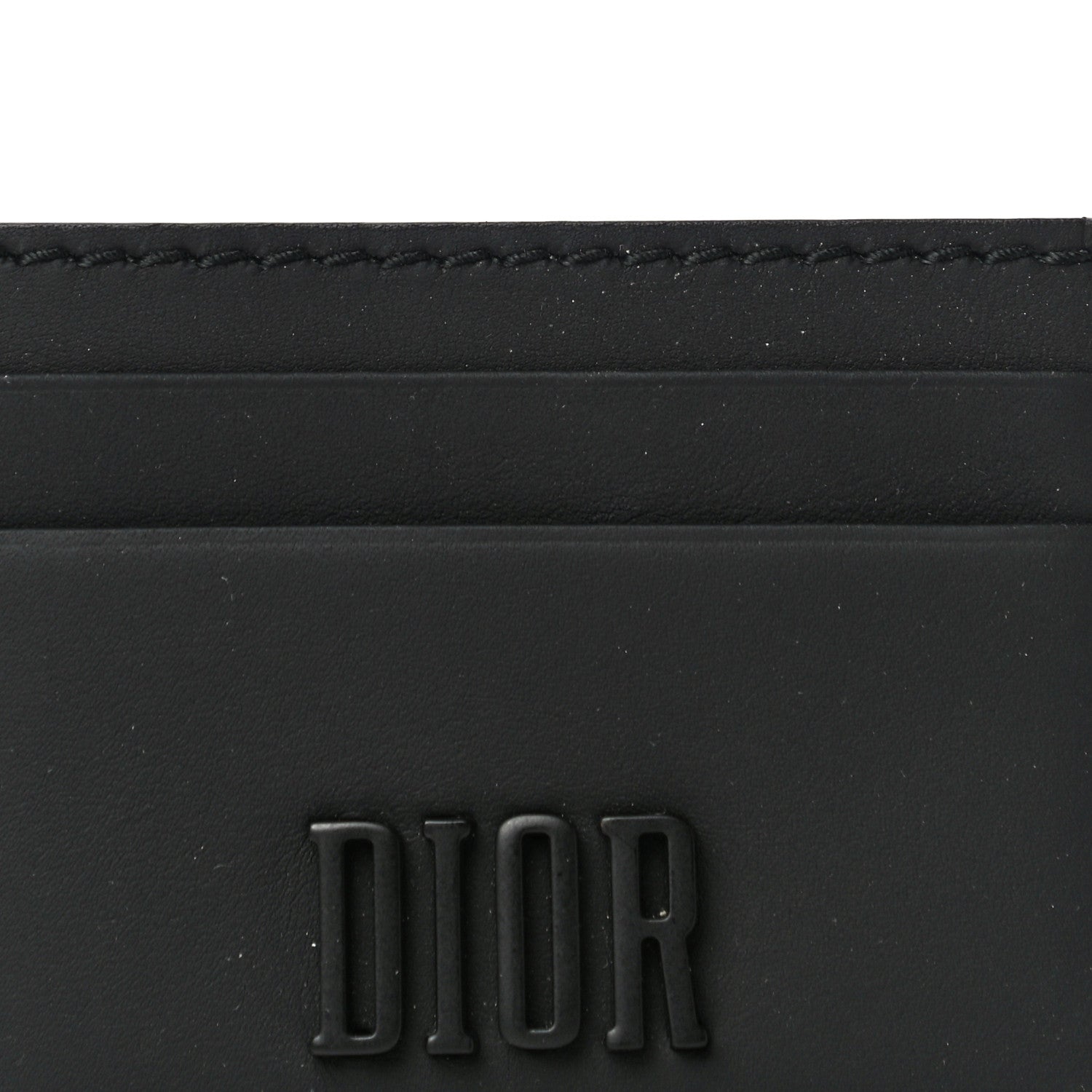 Christian Dior Calfskin D-Fence Card Holder Black 7 of 10