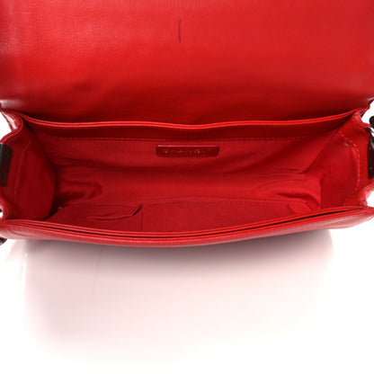 Chanel Calfskin New Medium Boy Reverso Flap Red 5 of 14