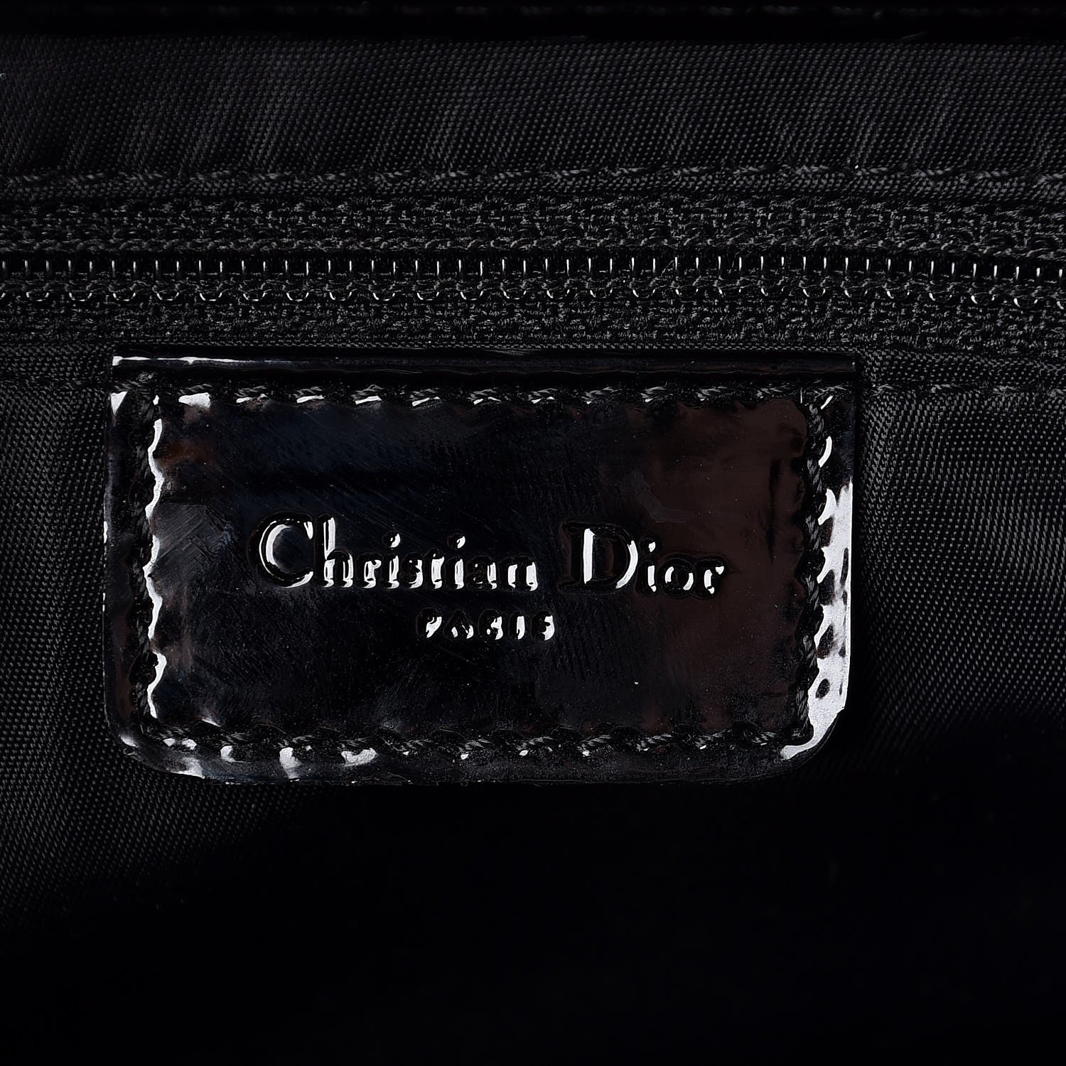 Christian Dior Monogram Saddle Bag Black 6 of 9