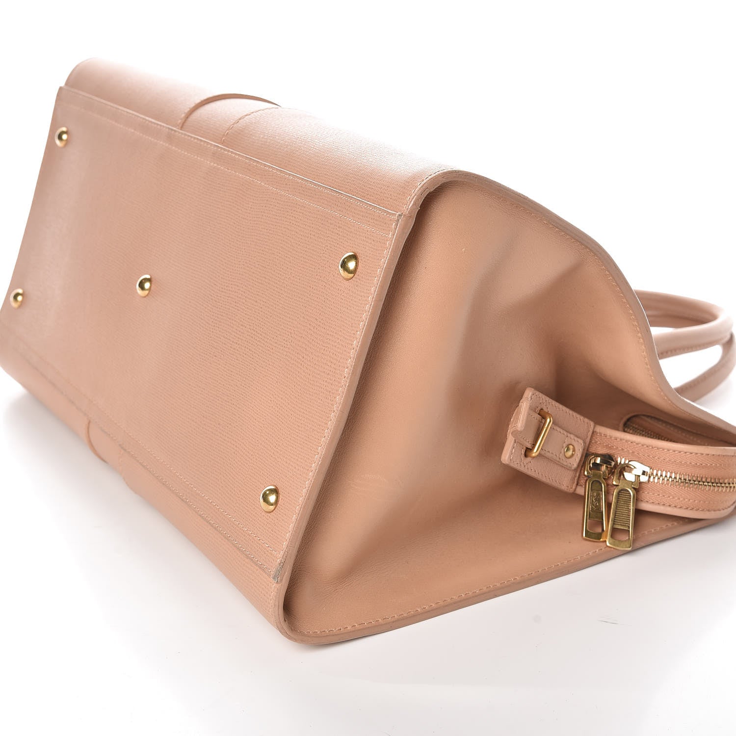 Saint Laurent Textured Calfskin Large Cabas ChYc Beige 6 of 12