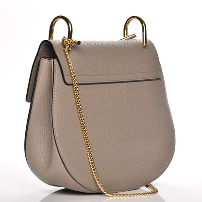Chloe Grained Lambskin Drew Shoulder Bag Motty Grey 3 of 8