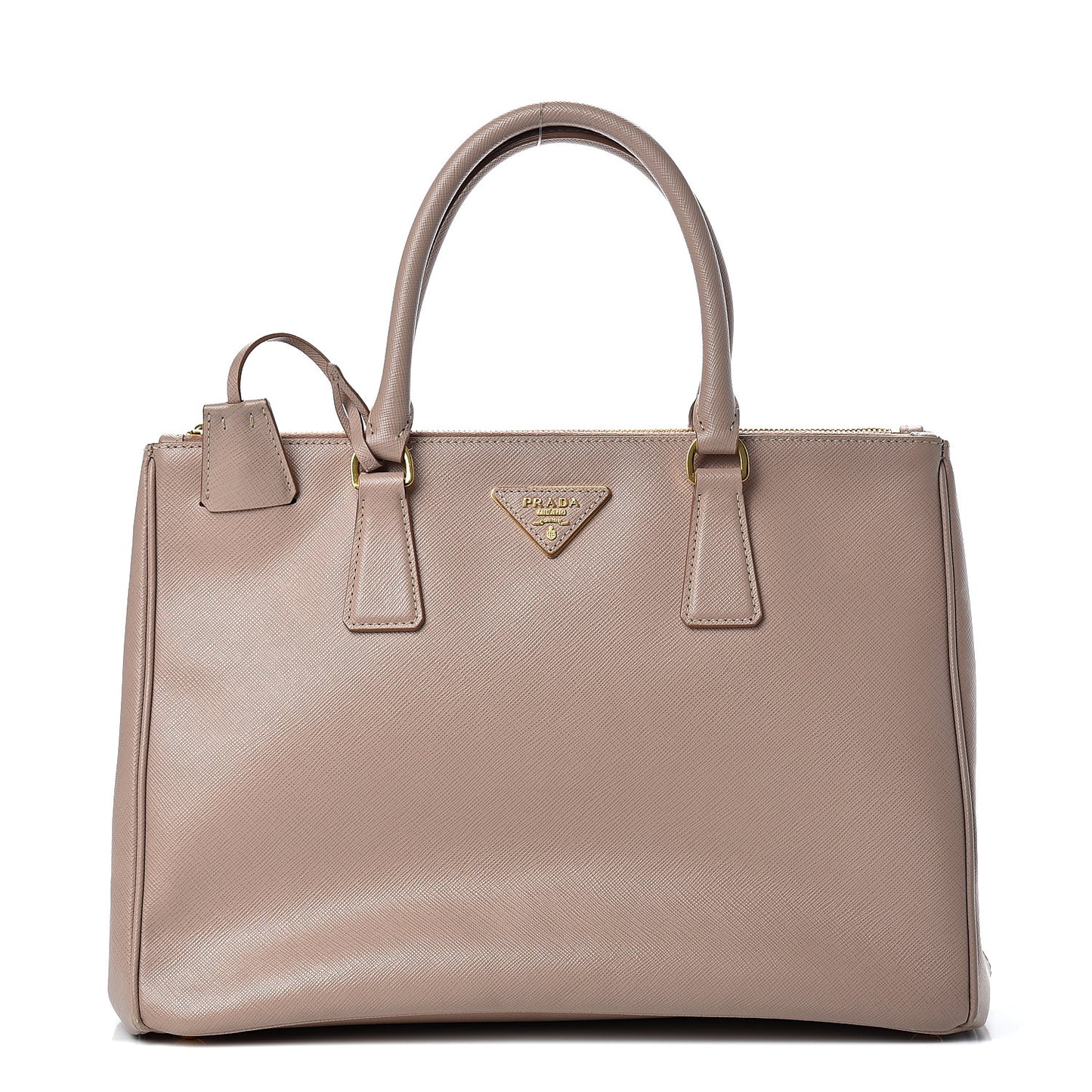 Saffiano Medium Galleria Double Zip Tote Cammeo