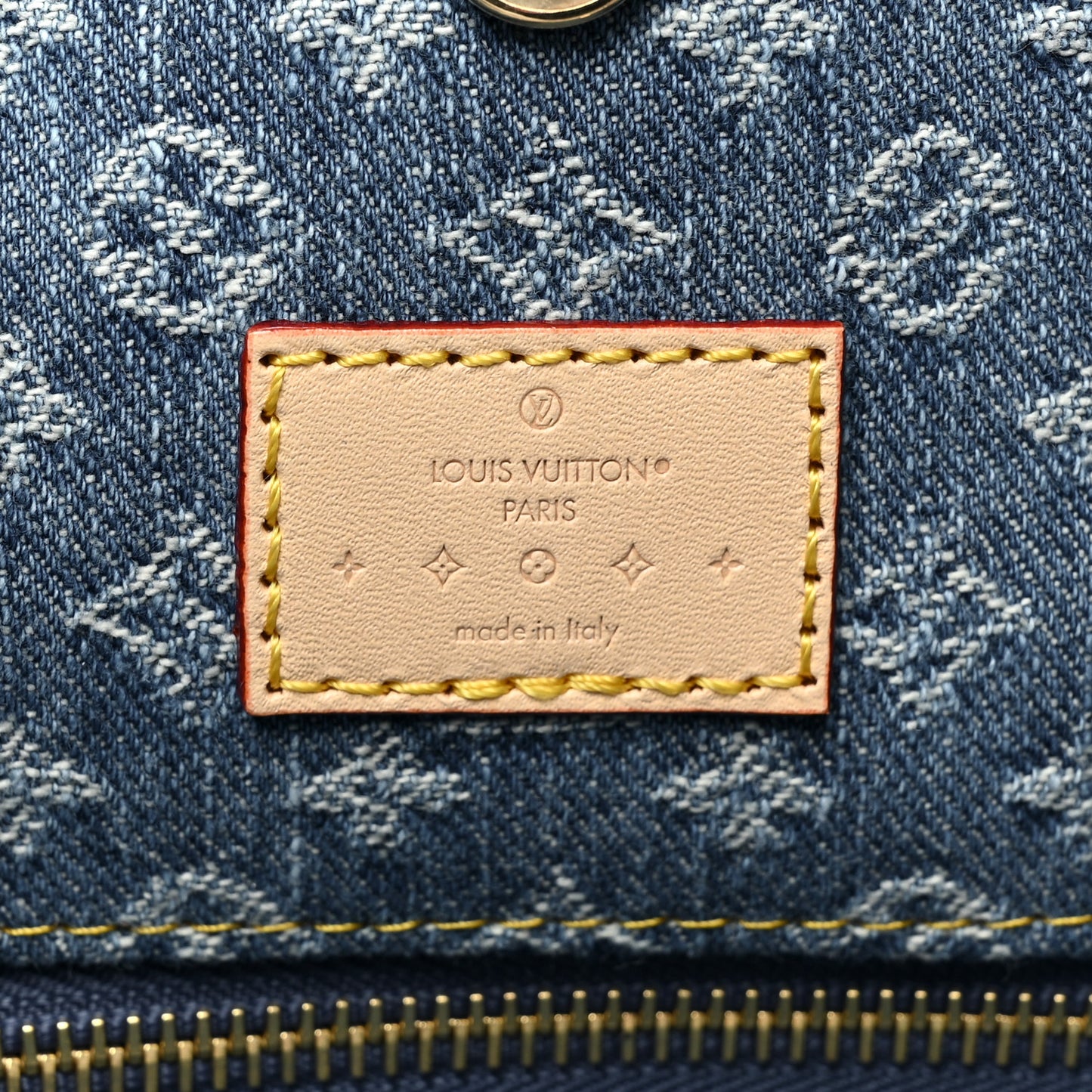 Monogram Denim CarryAll MM Blue