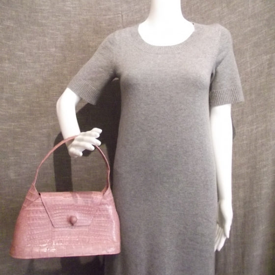 Crocodile Handbag Pink