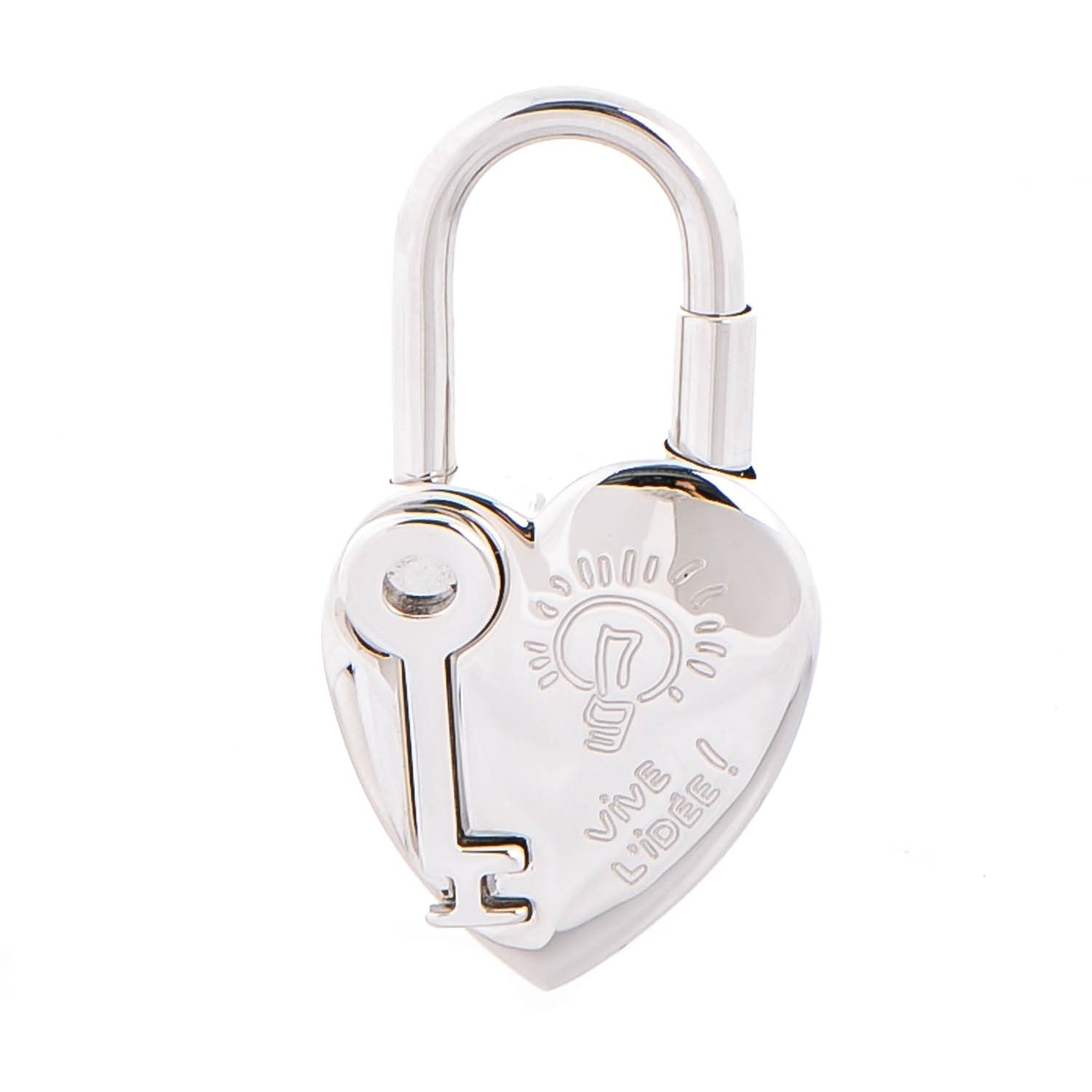 Hermes Palladium Annee De La Fantaisie Heart Cadena Lock 1 of 4