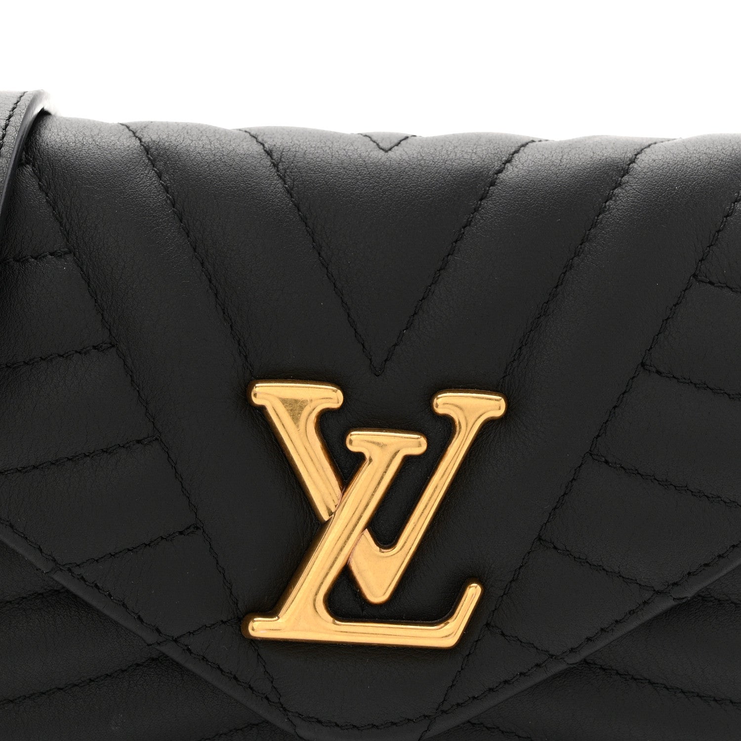 Louis Vuitton Calfskin New Wave Chain Pochette Black 7 of 10