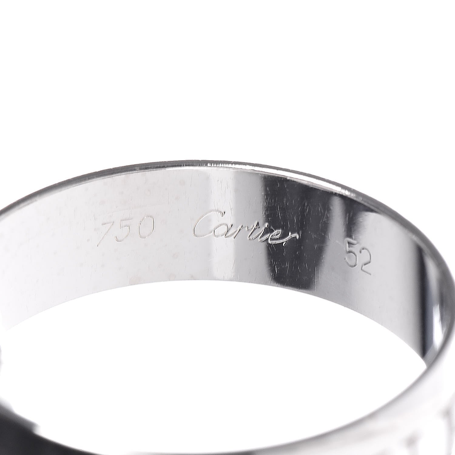 Cartier 18K White Gold 98 Xmas Limited Trinity Ring 52 6 4 of 6