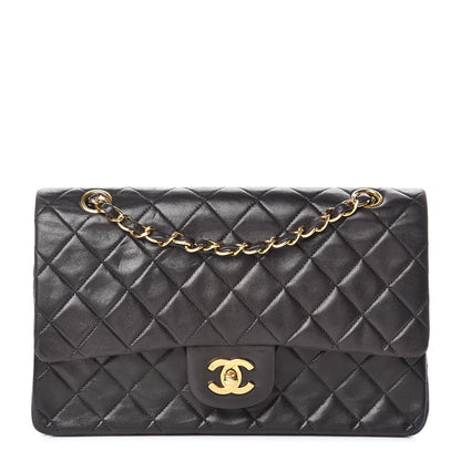 Chanel Lambskin Quilted Medium Double Flap Black 1 of 19