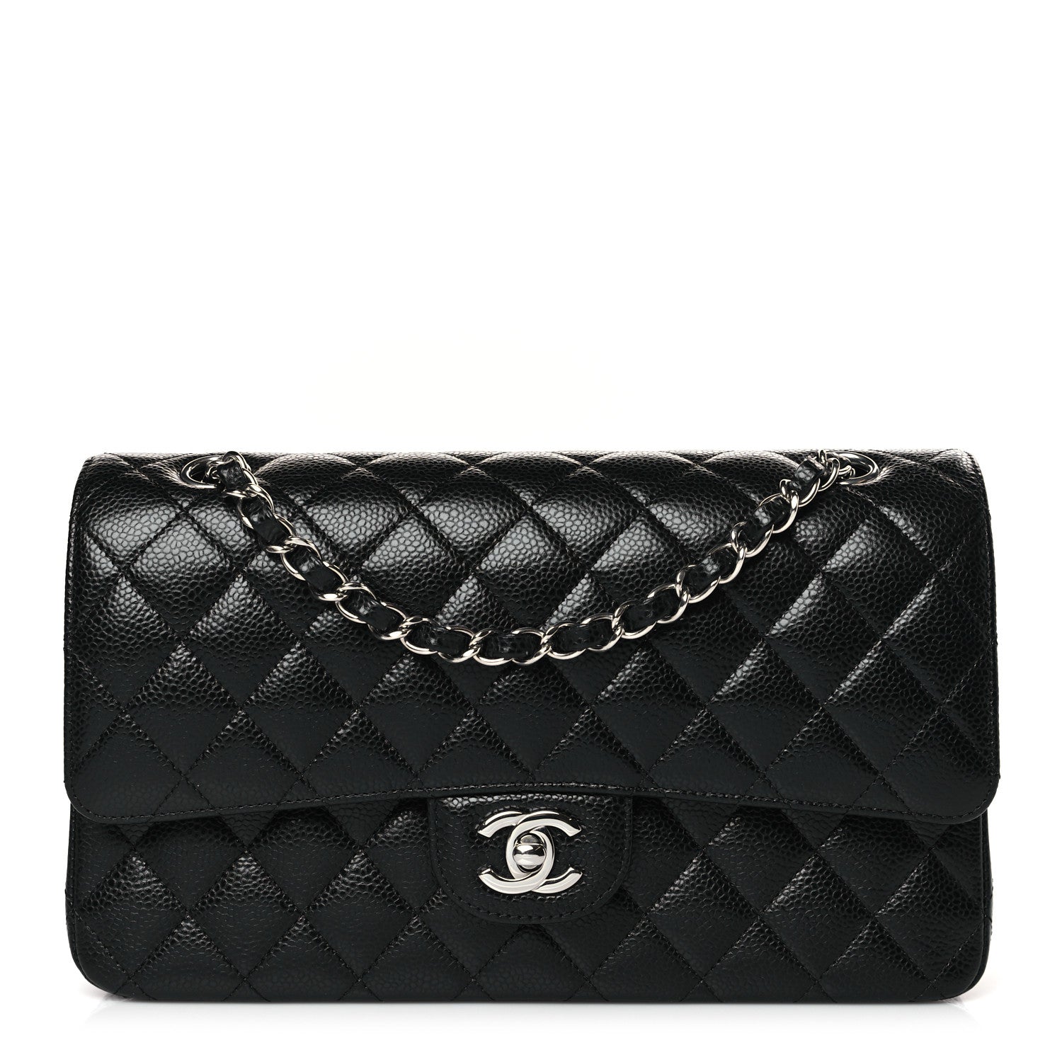 Chanel Caviar Quilted Medium Double Flap Black 1 of 9