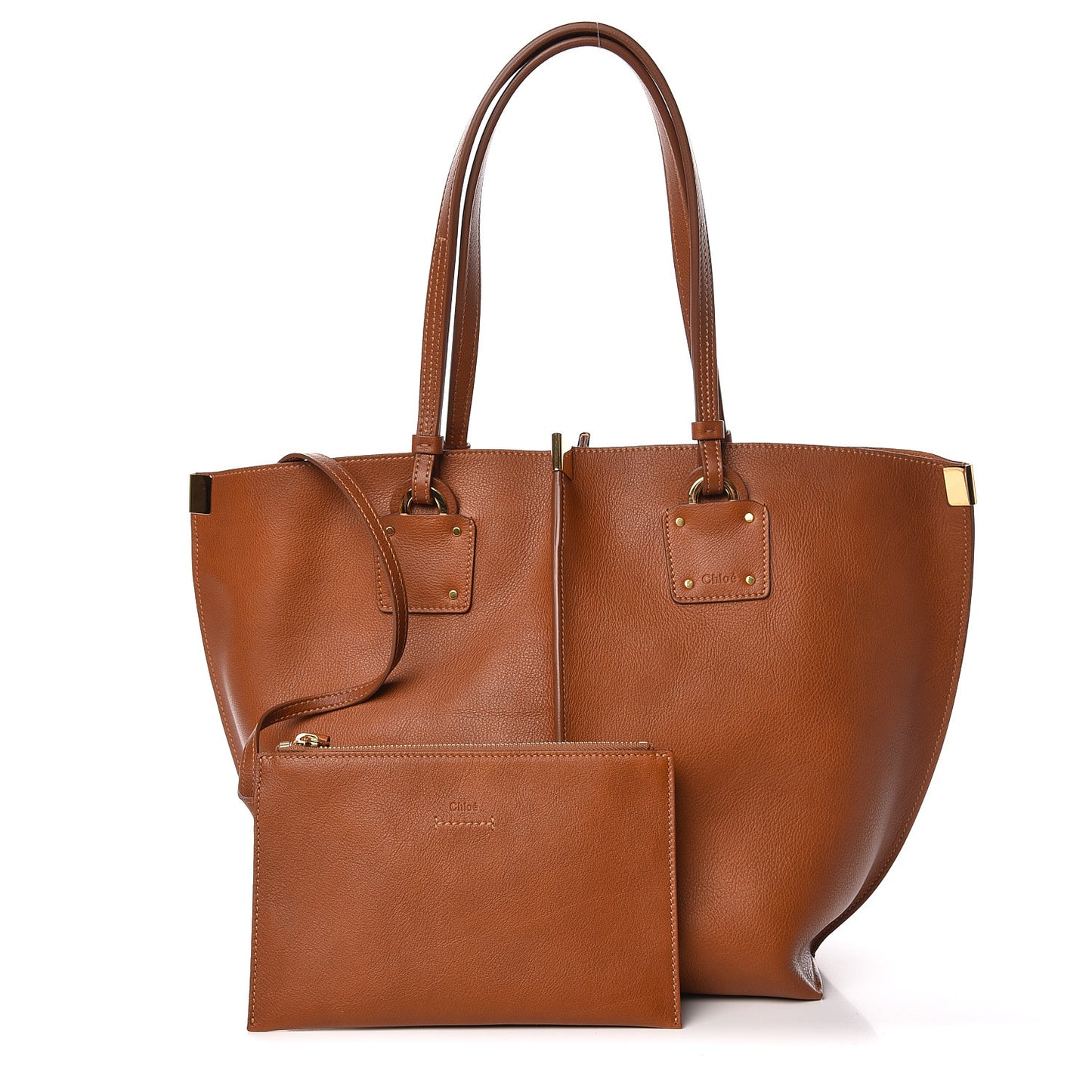 Smooth Calfskin Medium Vick Tote Caramel