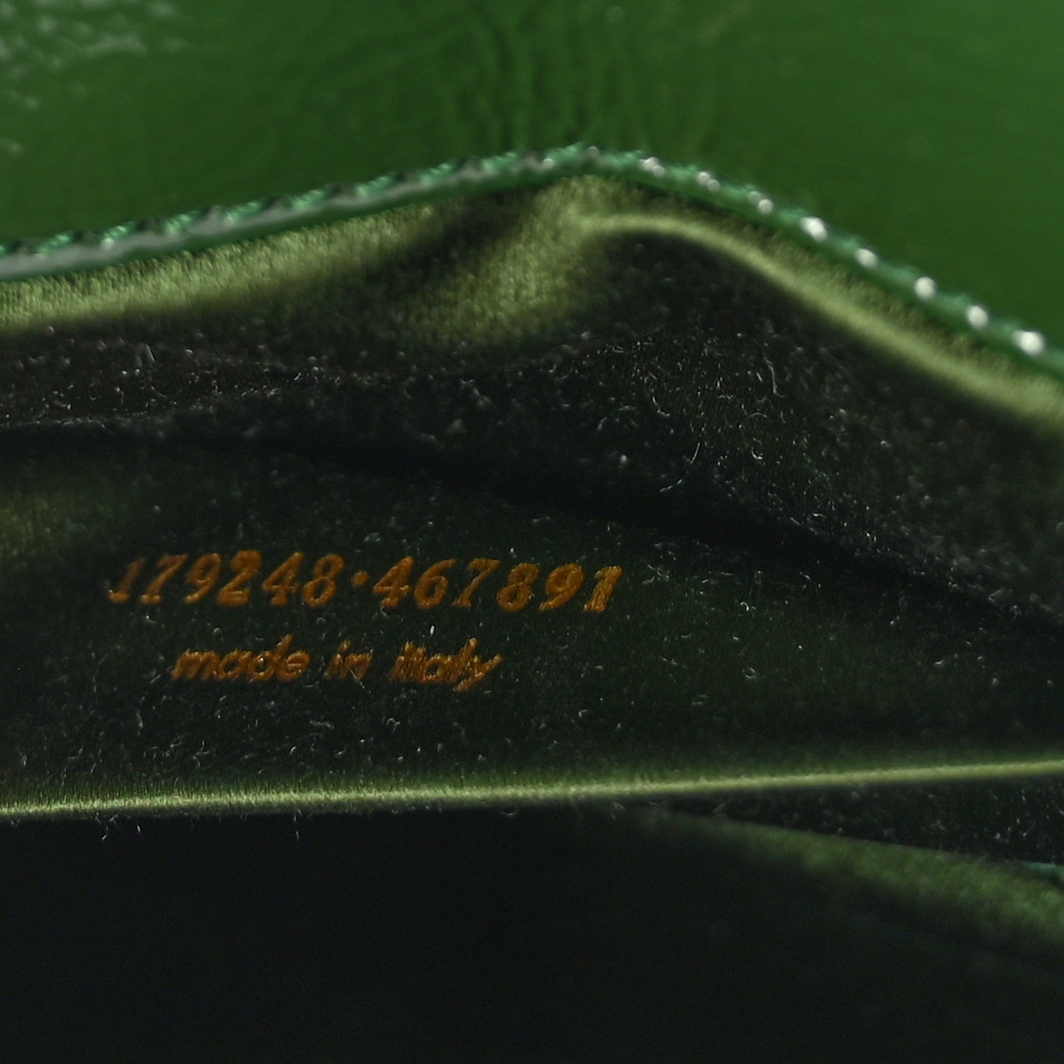 Saint Laurent Distressed Patent Small Belle De Jour Clutch Tartan Green 7 of 8