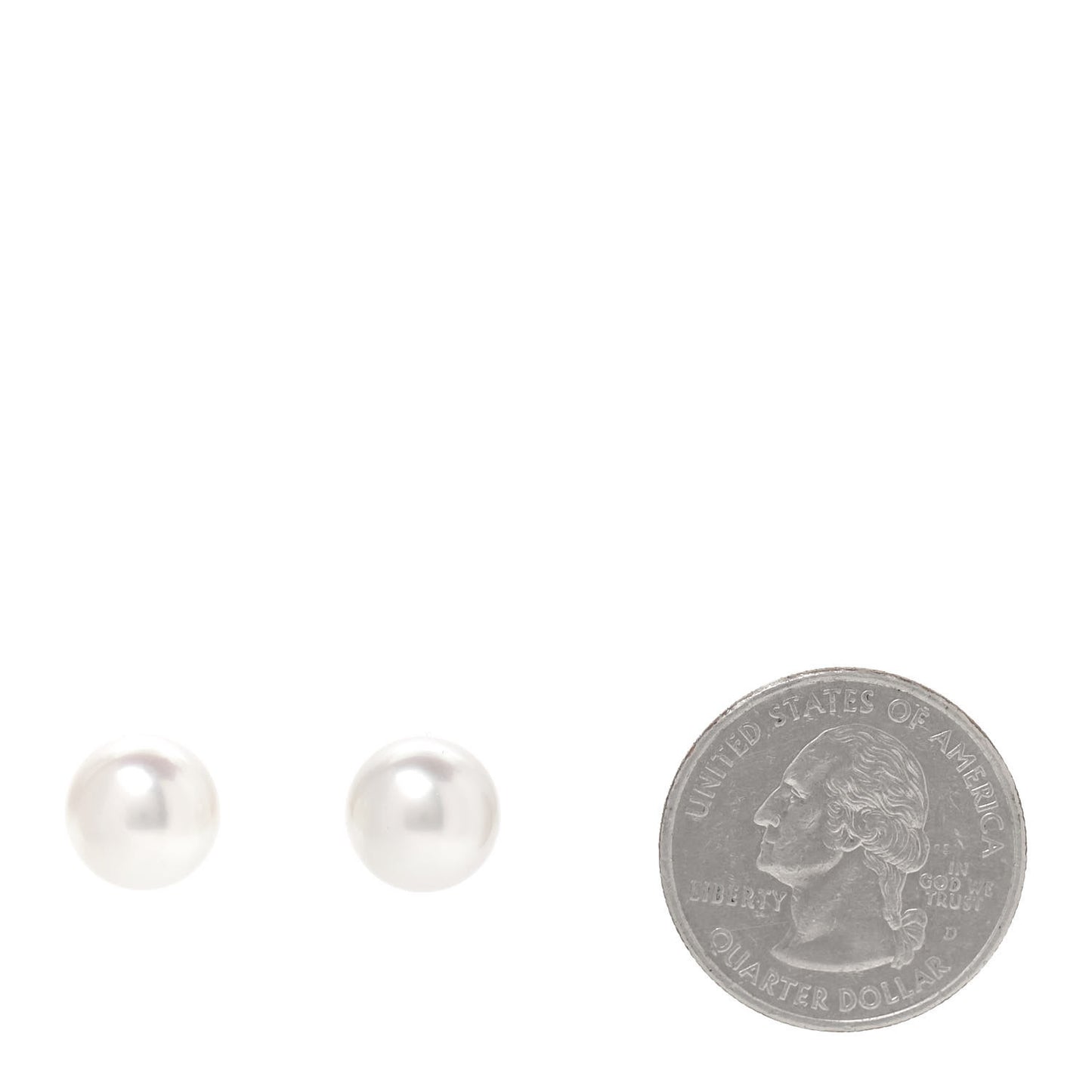 18K Yellow Gold Akoya Pearl 10mm Stud Earrings