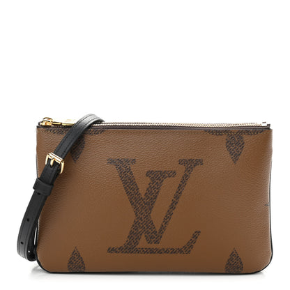 Louis Vuitton Reverse Monogram Giant Double Zip Pochette 1 of 10
