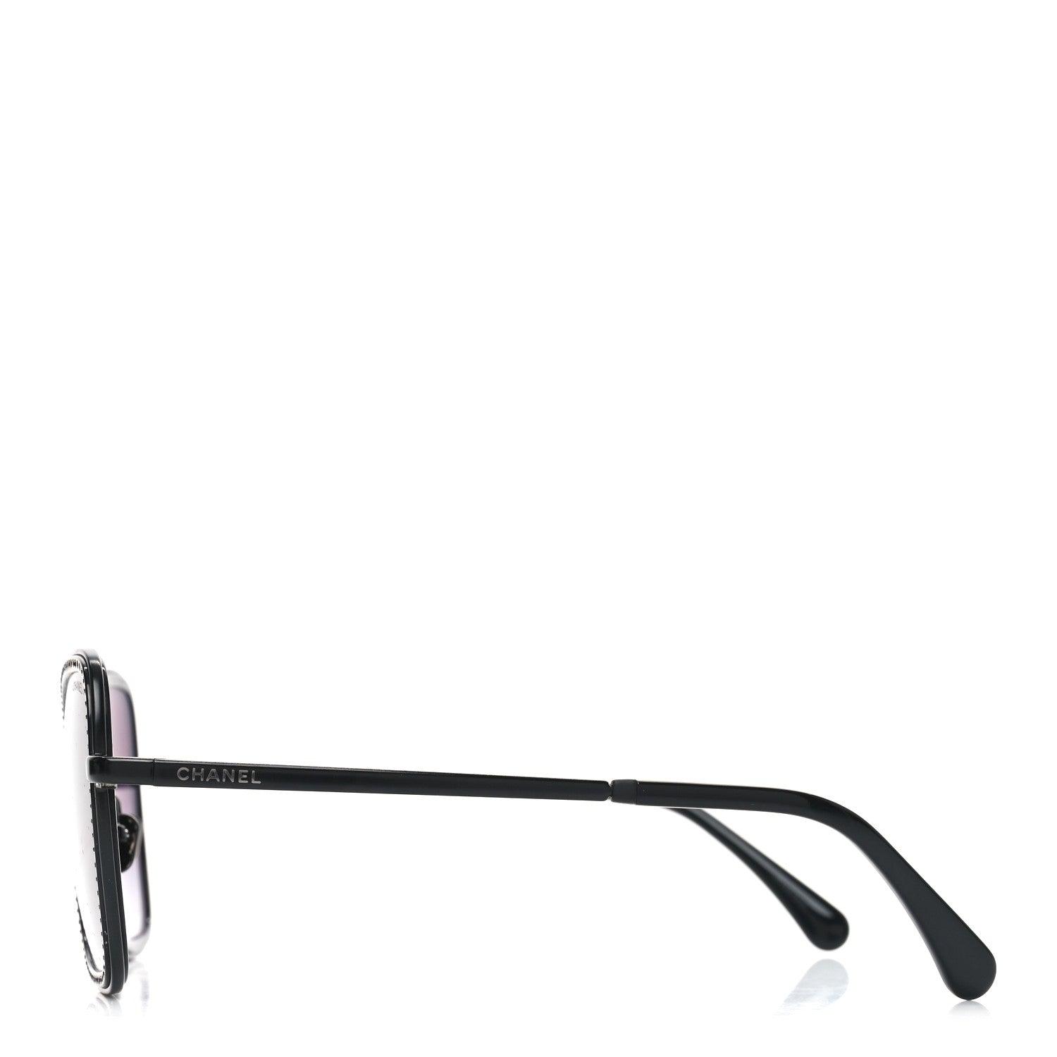 Chanel Square Frame Sequin Sunglasses 4277-B Black 3 of 7