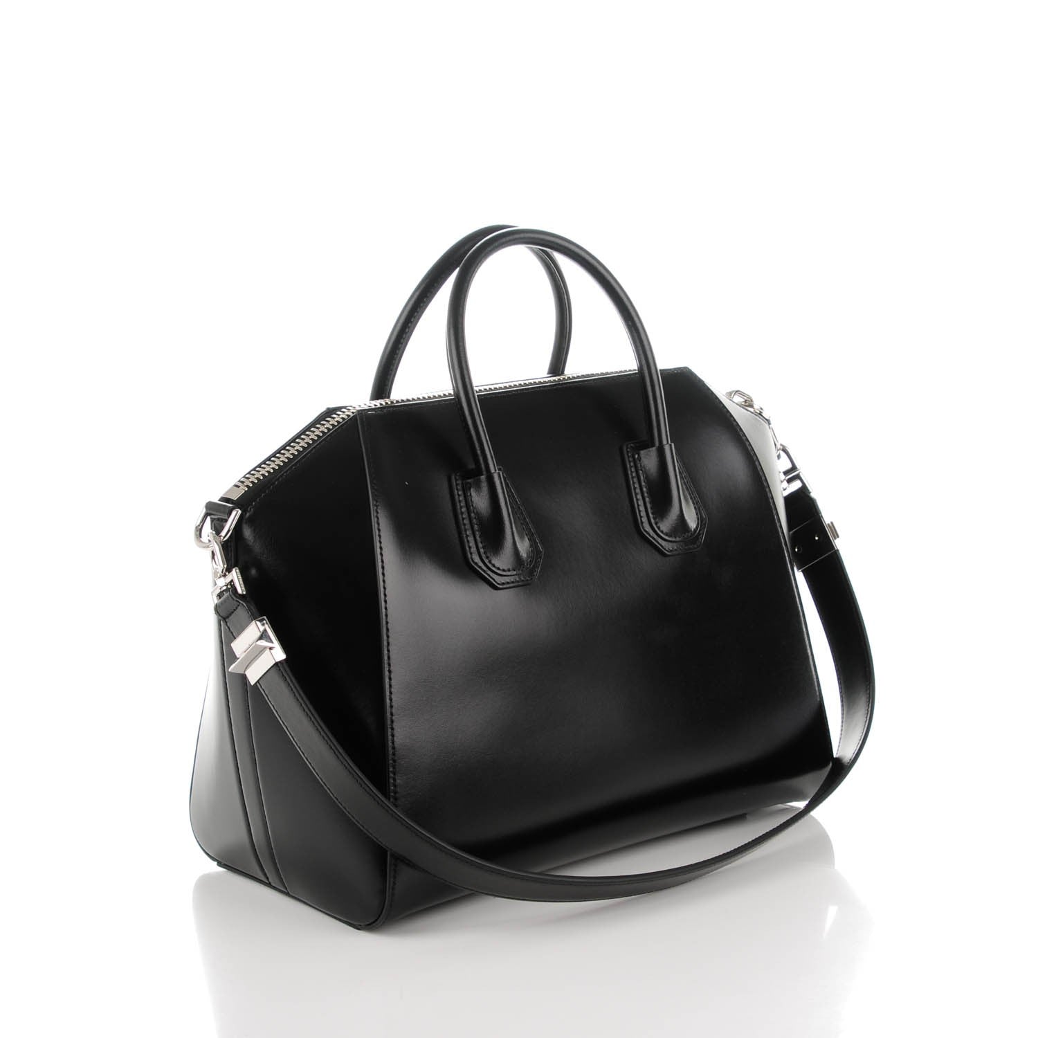 Givenchy Shiny Lord Calfskin Medium Antigona Black 3 of 7