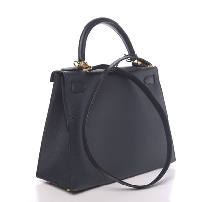 Hermes Epsom Kelly 28 Bleu Indigo 4 of 11