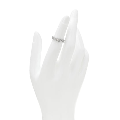 Cartier 18K White Gold Diamond 4mm LOVE Wedding Paved Band Ring 47/4 2 of 4
