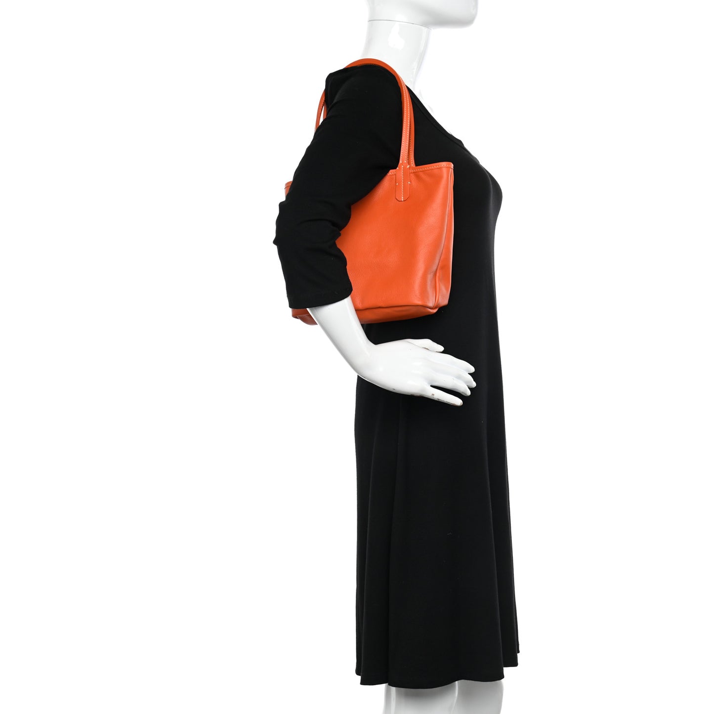 Goyardine Reversible Mini Anjou Orange Orange