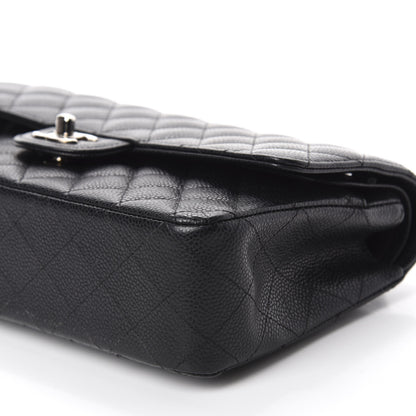 Chanel Caviar Quilted Medium Double Flap Black 7 of 14