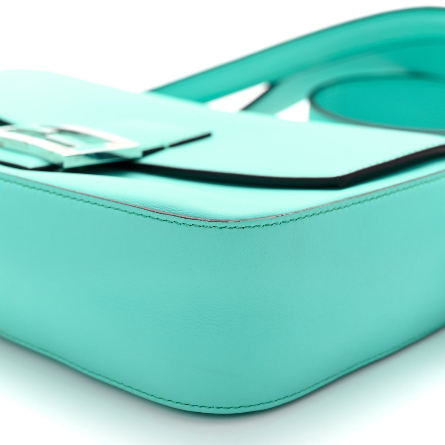 X TIFFANY Nappa Silver Baguette Blue Tiffany Silver