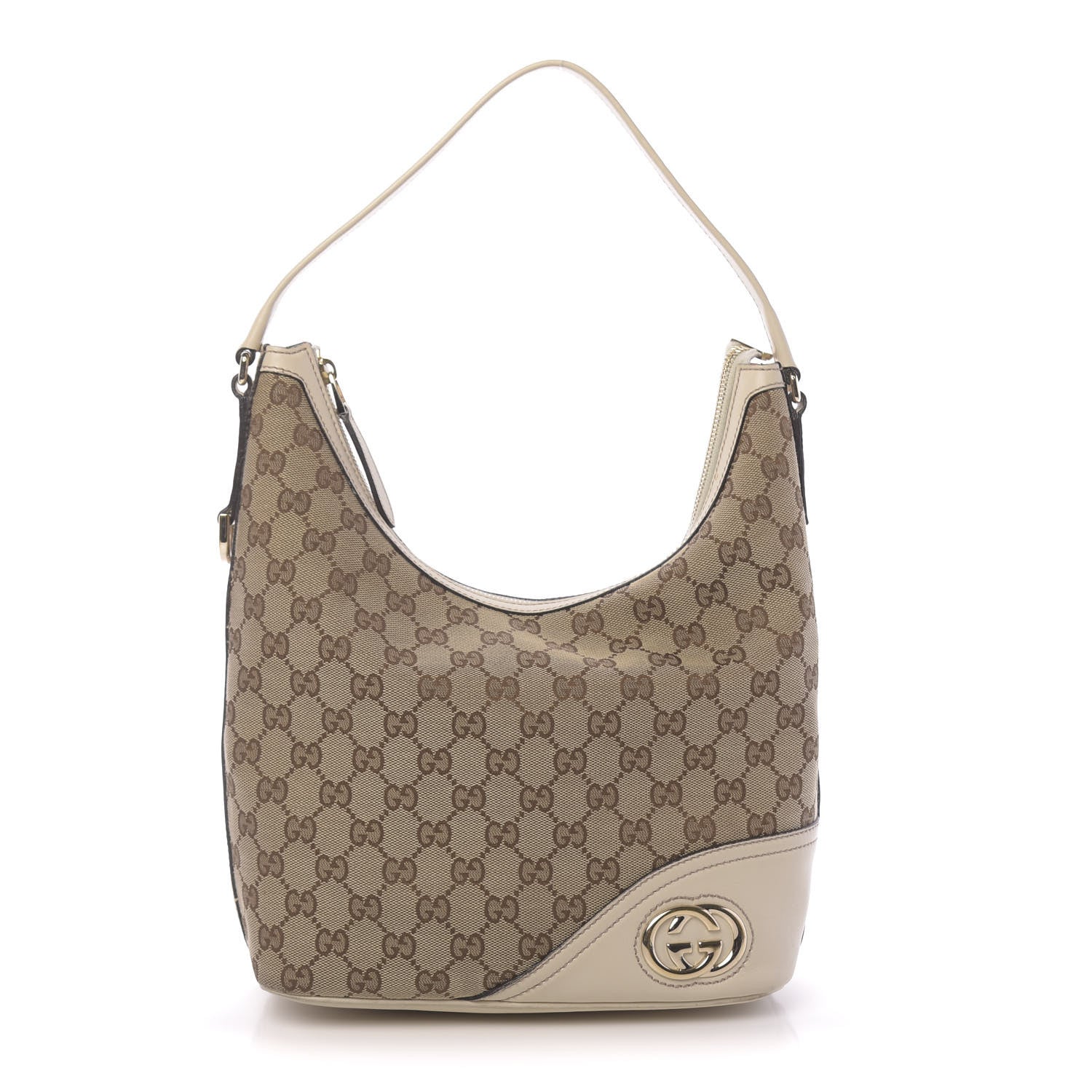 Gucci Monogram Medium New Britt Hobo Off White 1 of 18