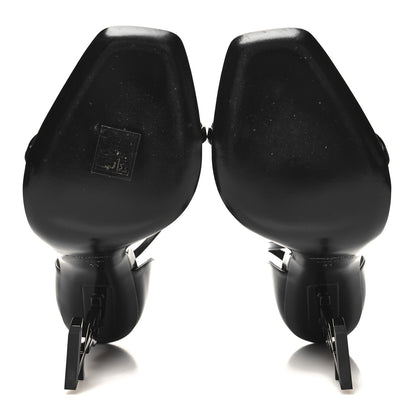 Saint Laurent Patent Calfskin Opyum 110 Sandals 41 Black 5 of 9