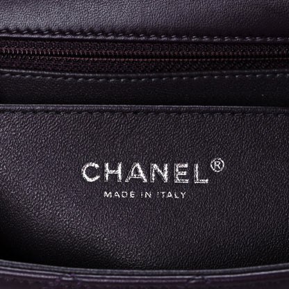 Chanel Lambskin Quilted Mini Rectangular Flap Dark Purple 6 of 13