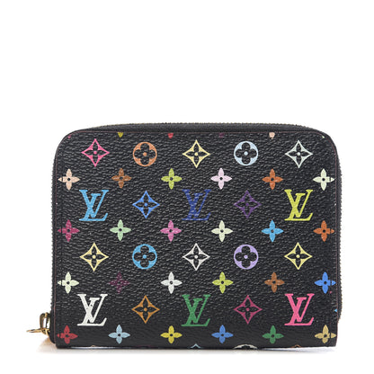 Louis Vuitton Monogram Multicolor Zippy Coin Purse Black Grenade 1 of 6