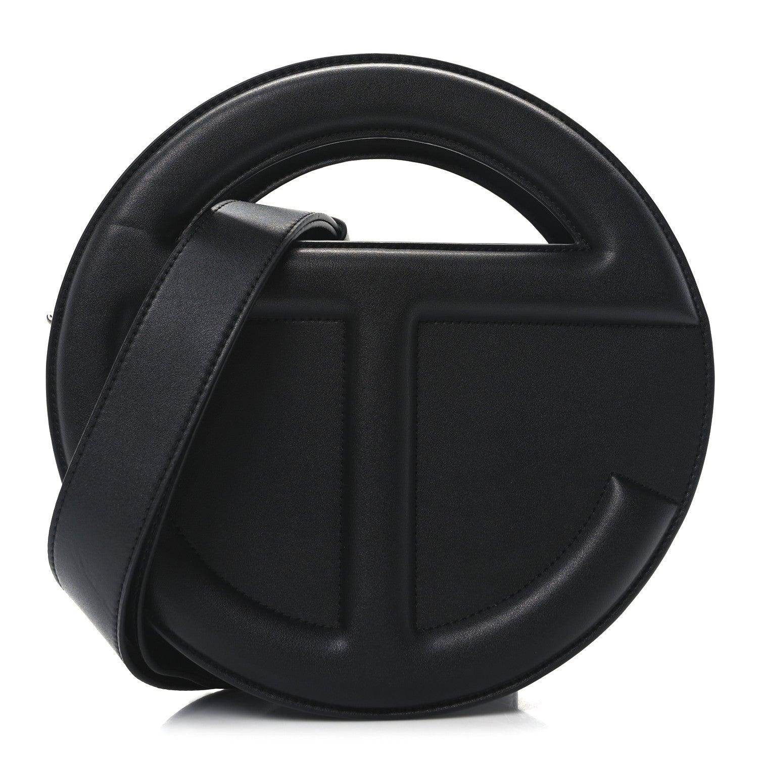 Telfar Vegan Leather Major Circle Bag Black 1 of 11
