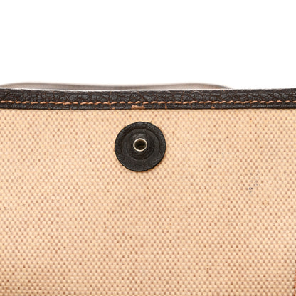 Hermes Buffle Skipper Toile Garden Party 36 MM Tote Marron Fonce 11 of 17