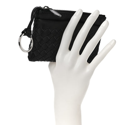 Bottega Veneta Nappa Intrecciato Key Holder Black 2 of 9
