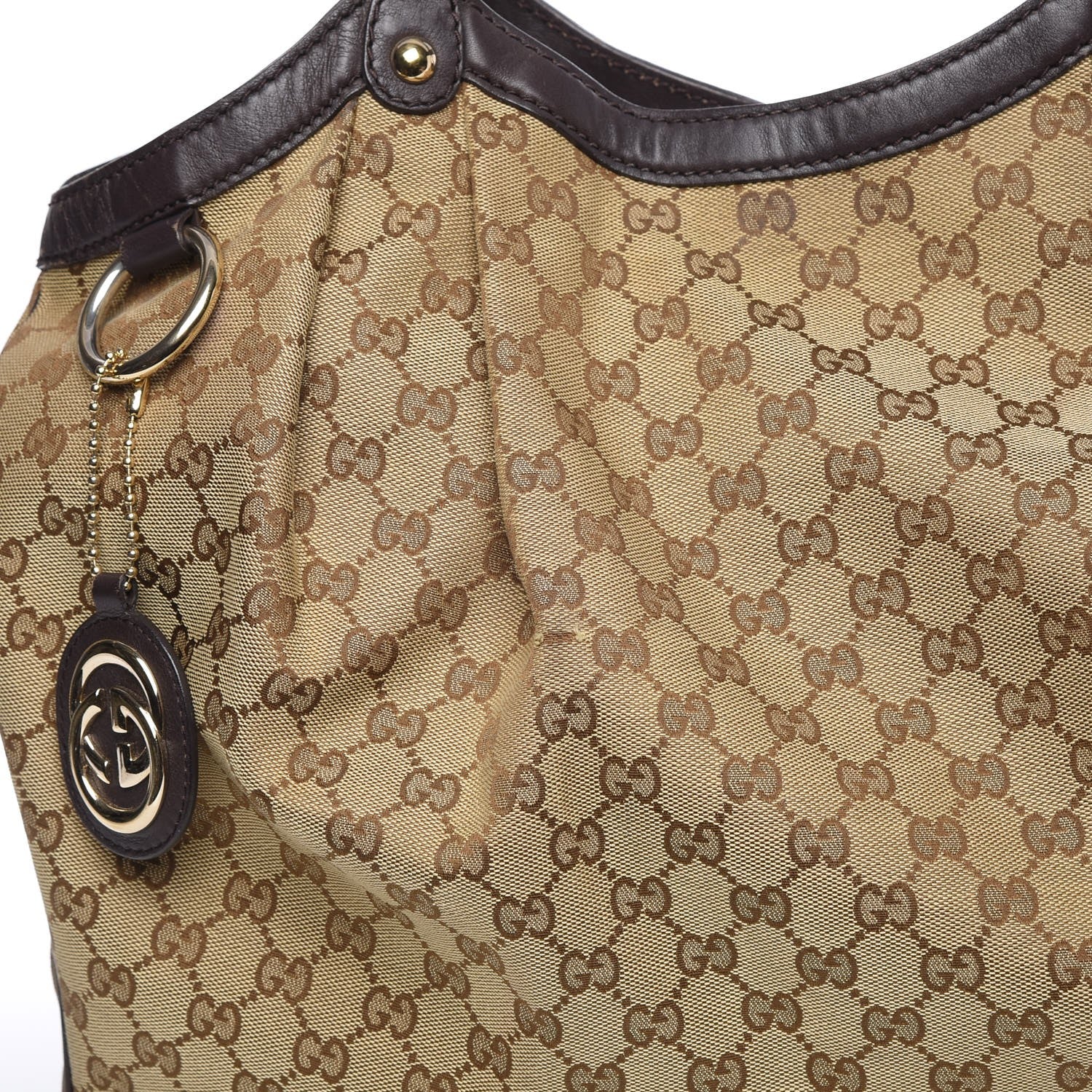 Gucci Monogram Large Sukey Tote Dark Brown 12 of 19
