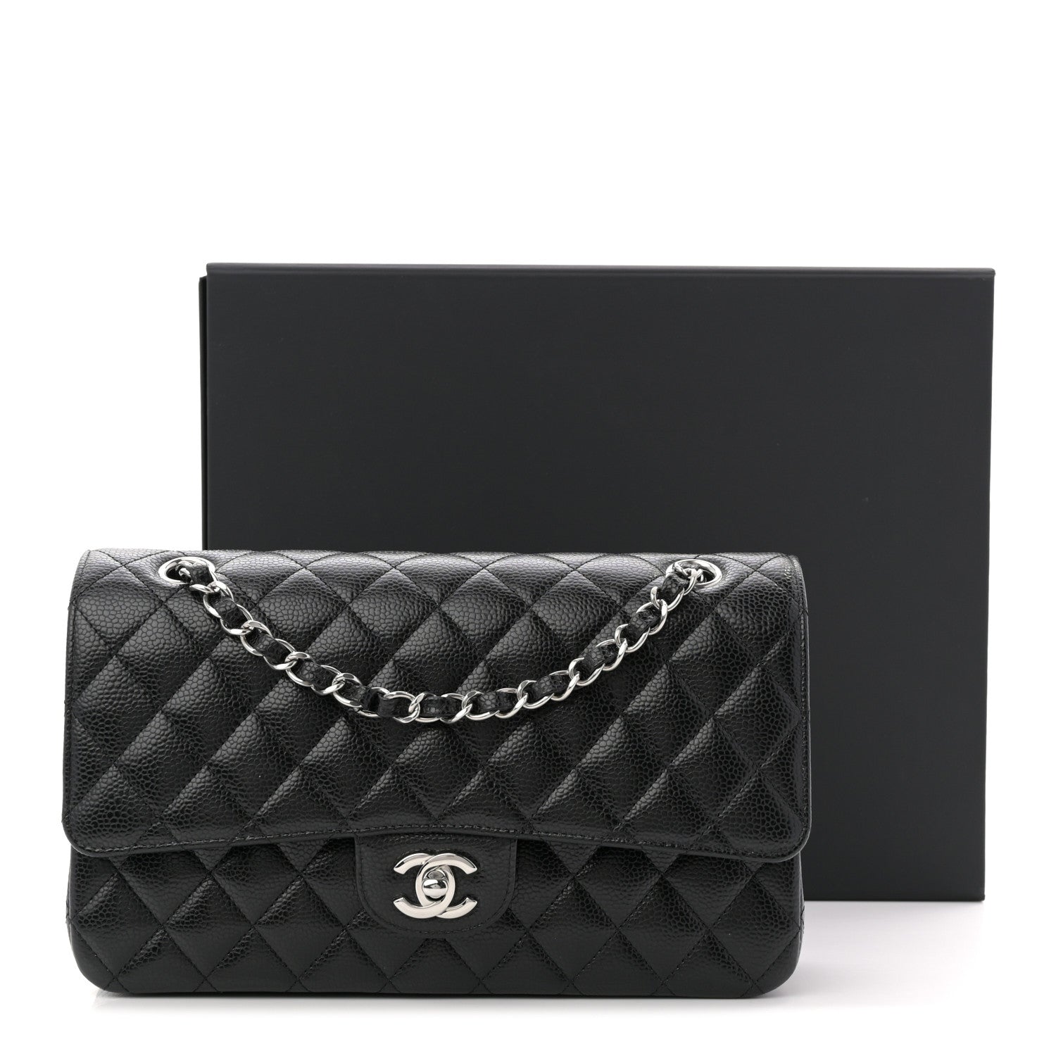 Chanel Caviar Quilted Medium Double Flap Black 11 of 11