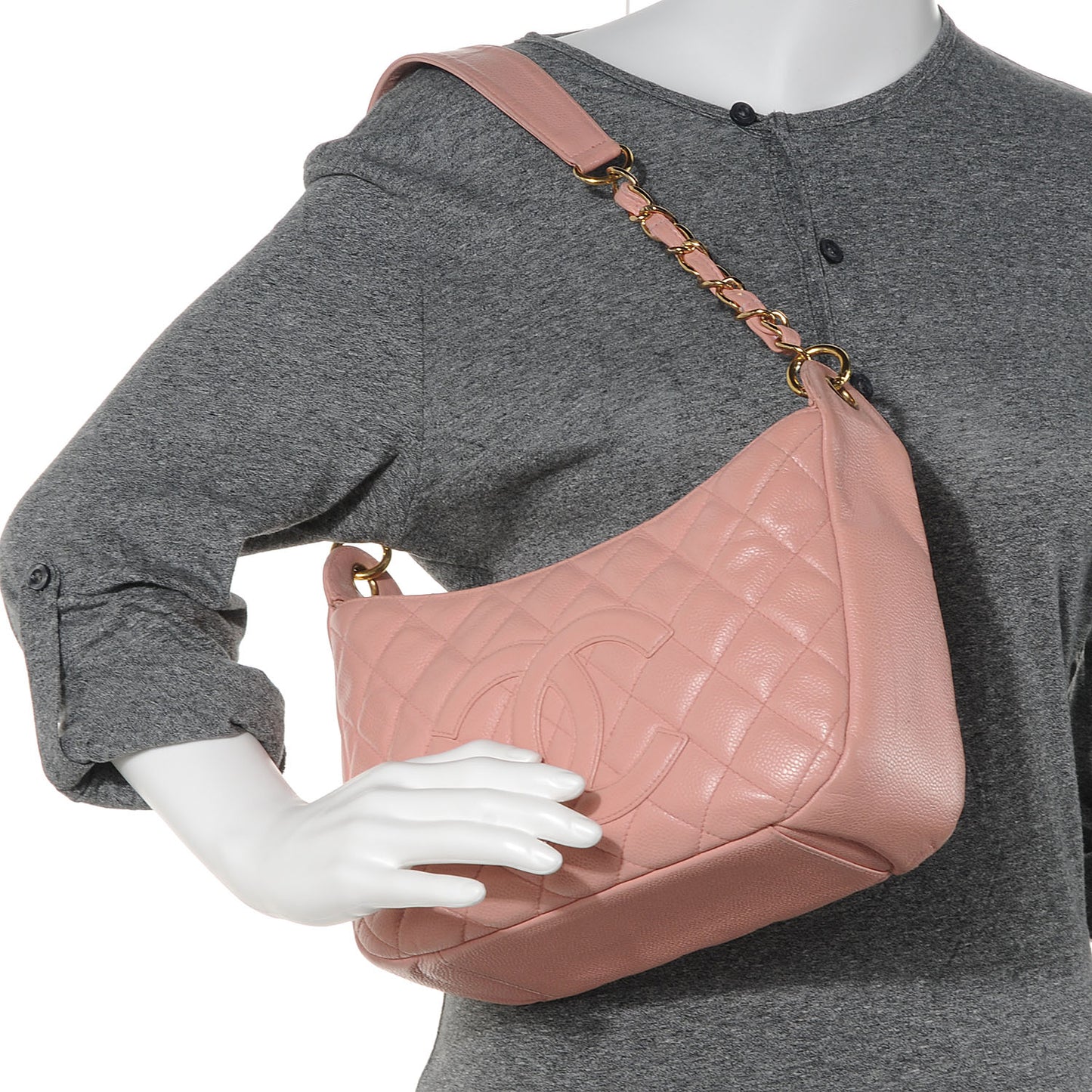 Caviar Shoulder Bag Pink